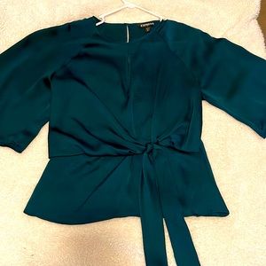 Dark green Express blouse